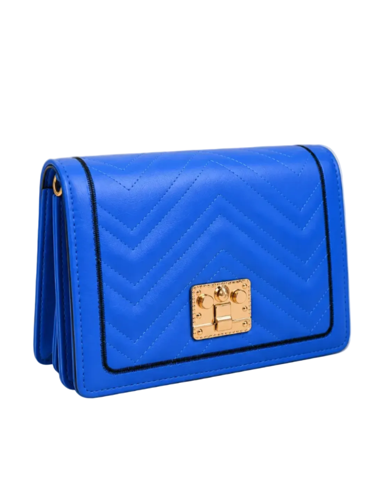 Cobalt Chevron Crossbody