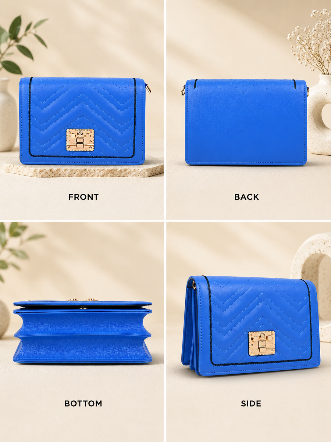 Cobalt Chevron Crossbody - Image 4