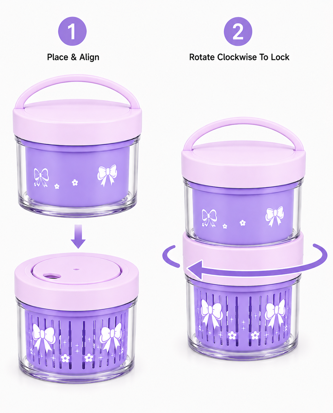 Sageware Purple Salad Box - Image 6
