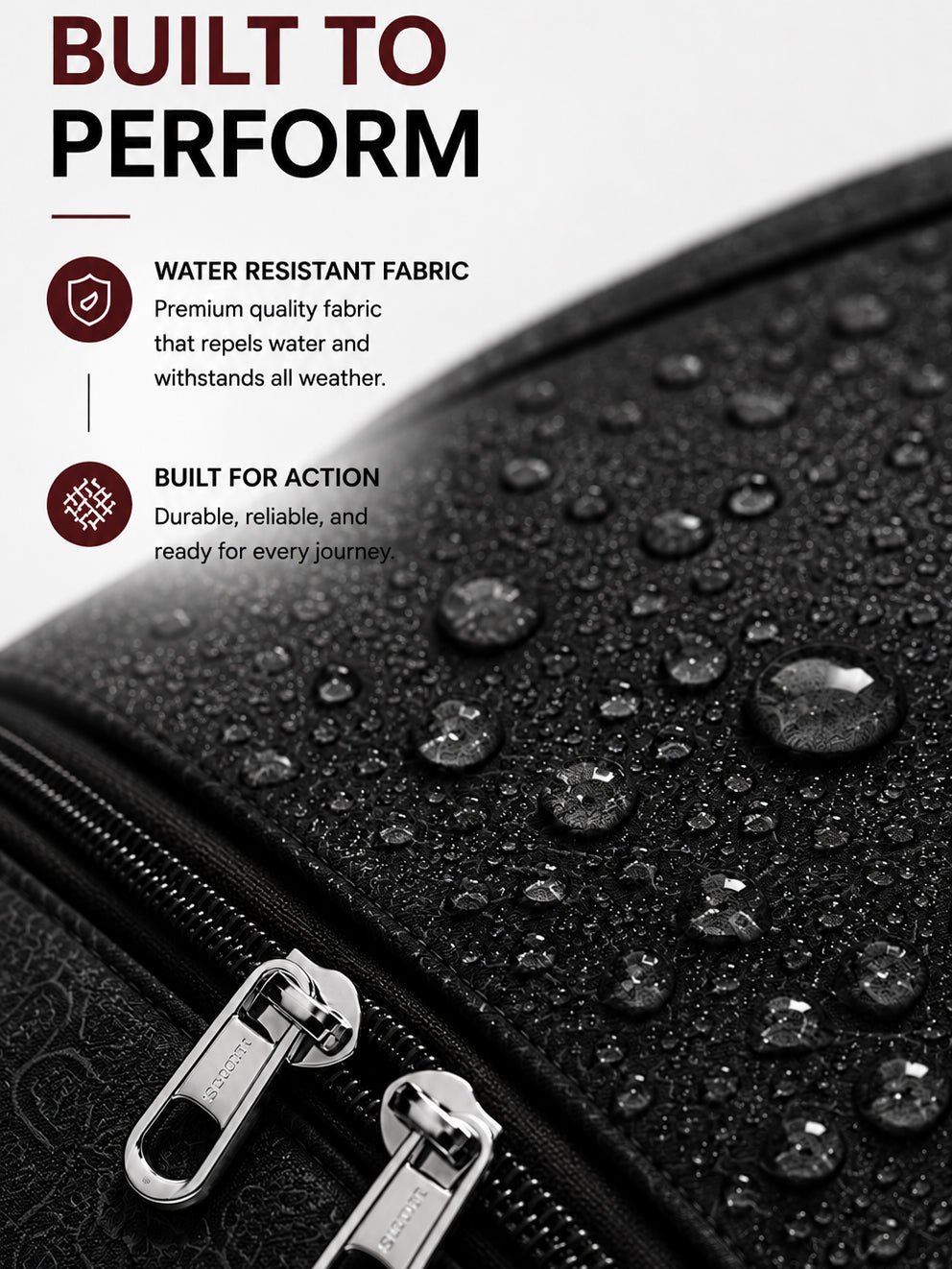 Travel Duffel Bag with Multiple Compartments | Lightweight Waterproof Gym & Overnight Carry Bag - Image 7