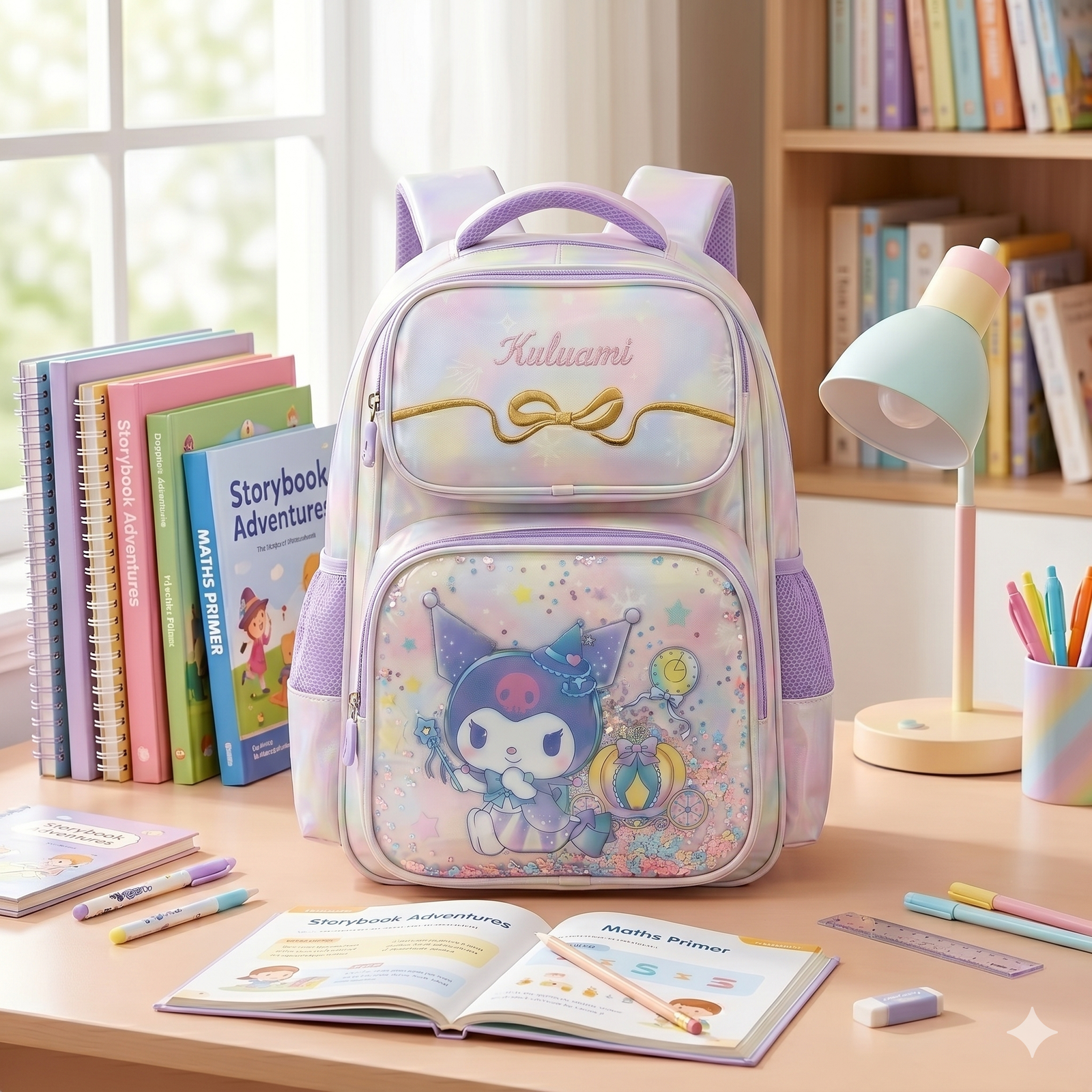 Pastel Pixie Kuromi Backpack (Purple) - Image 4