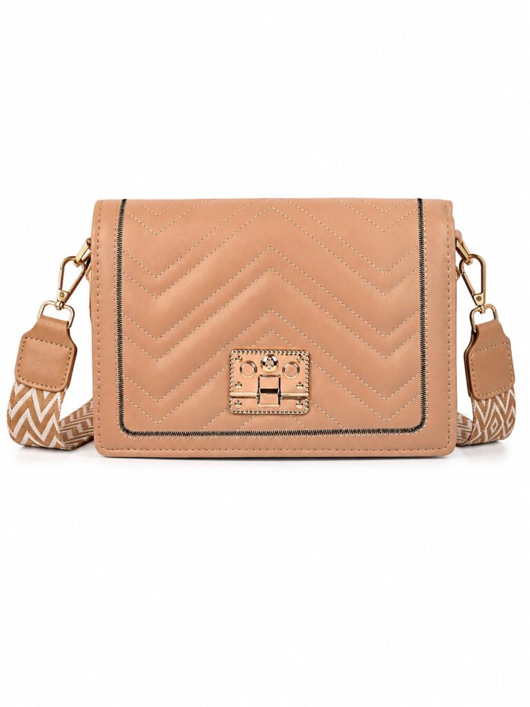 Nude Chevron Crossbody