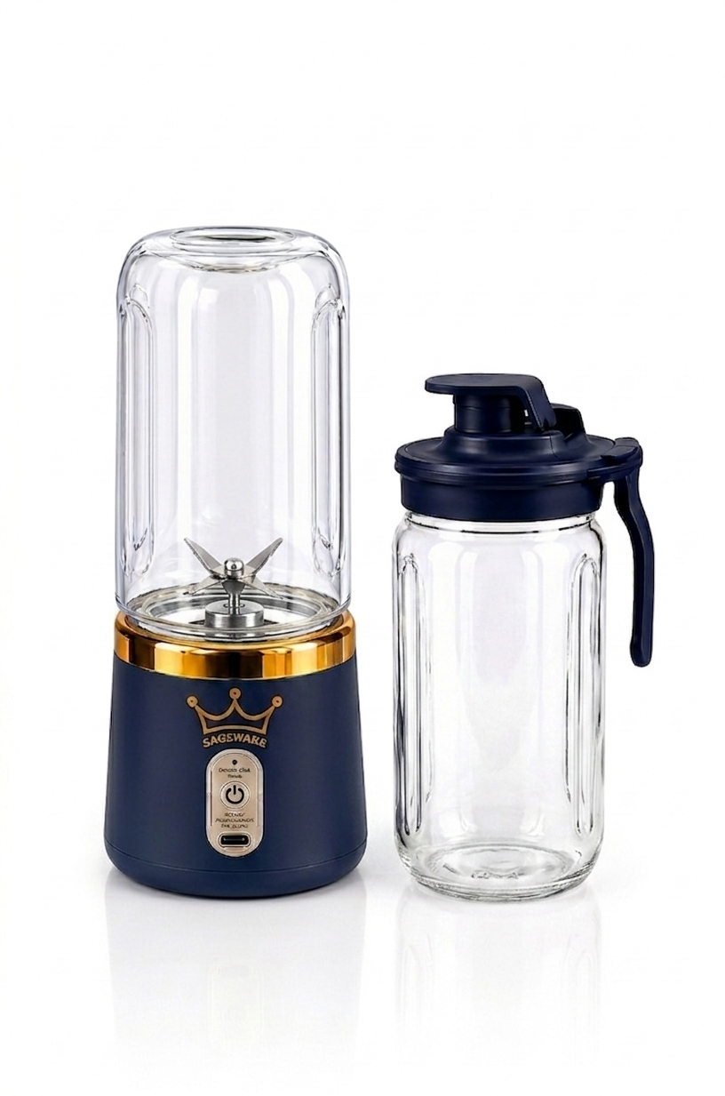 USB Rechargeable Personal Blender Bottle | Portable Mixer Grinder for Smoothies, Juices & Protein Shakes - Image 2