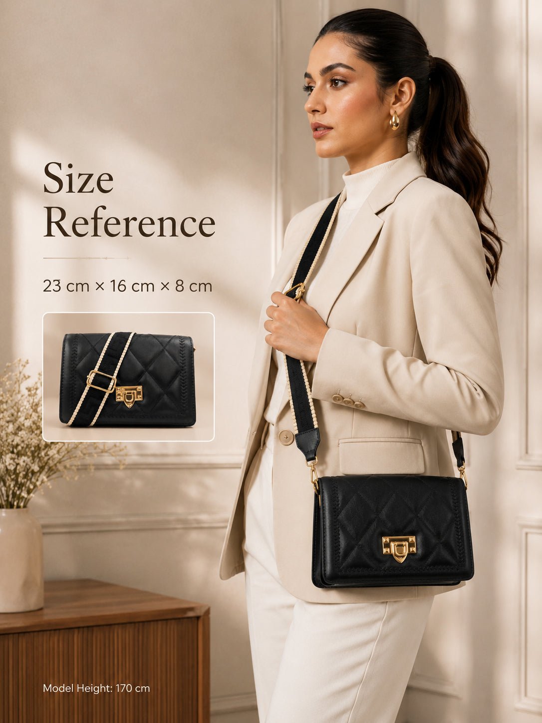 Fashion Sling Bag for Women | Lightweight Shoulder Bag for Travel & Daily Use - Image 9