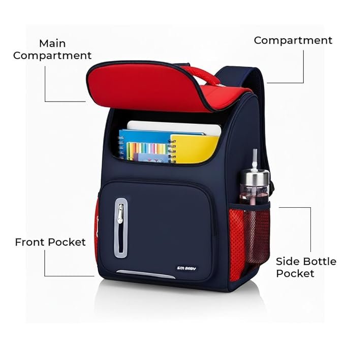 Stylish School Backpack for Kids | Durable Water Resistant Bag with Multiple Compartments - Image 4