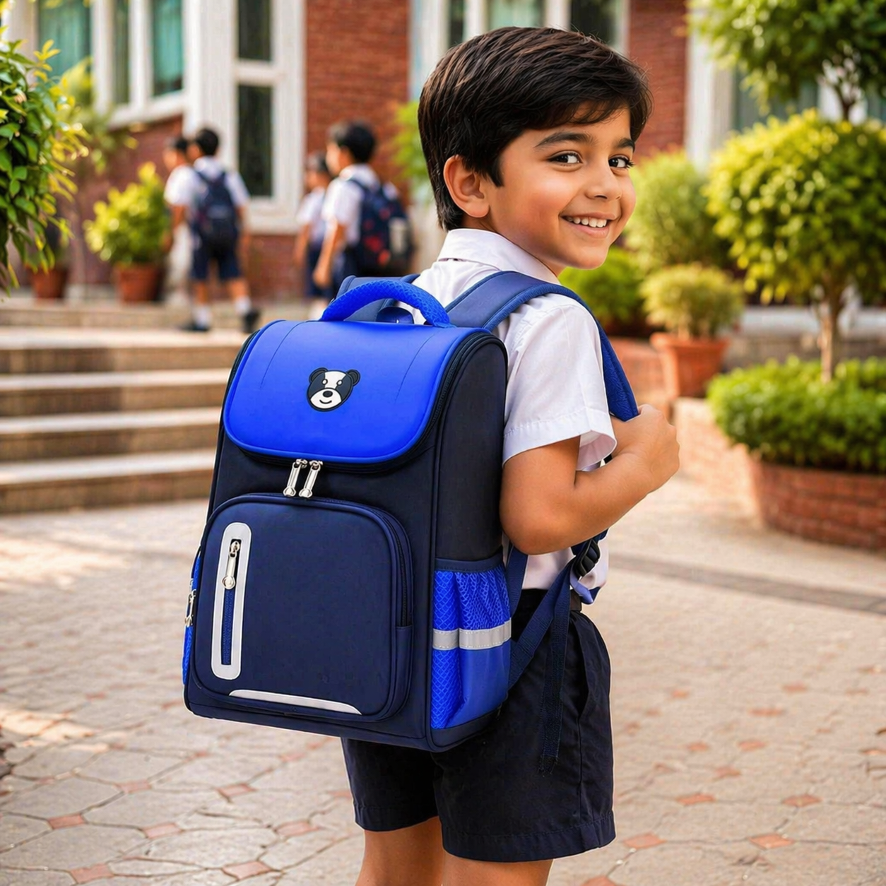 Junior School Backpack for Kids | Spacious Lightweight Bag with Adjustable Shoulder Straps - Image 7