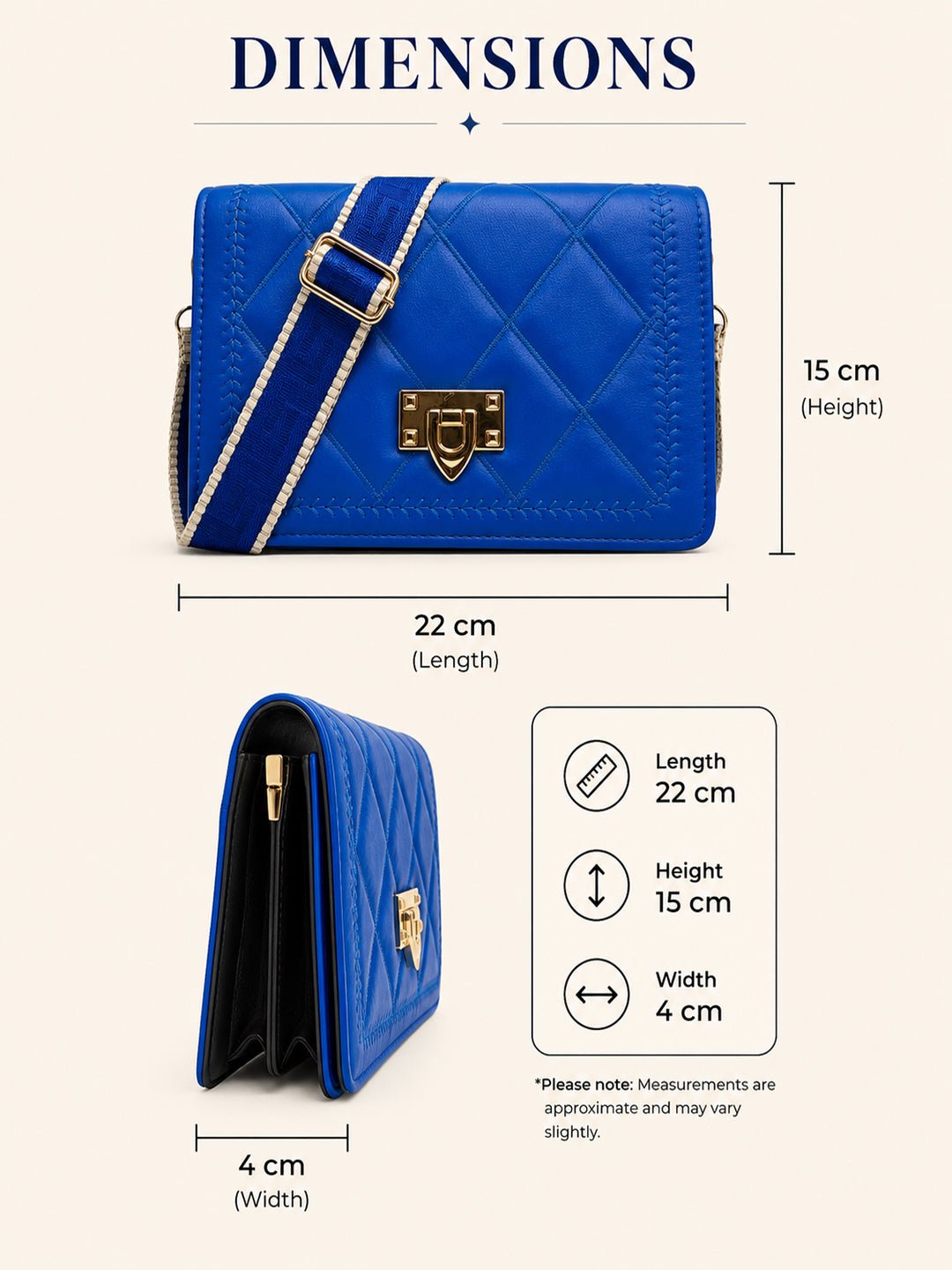 Women Quilted Sling Bag | Stylish Crossbody Shoulder Bag for Daily Use & Travel - Image 7