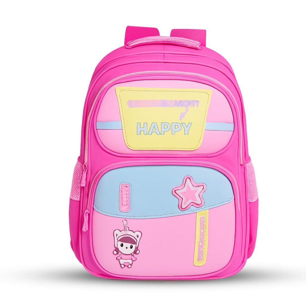 SAGEWARE 10L Kids School Bag 5–10 Years – Pink & Yellow