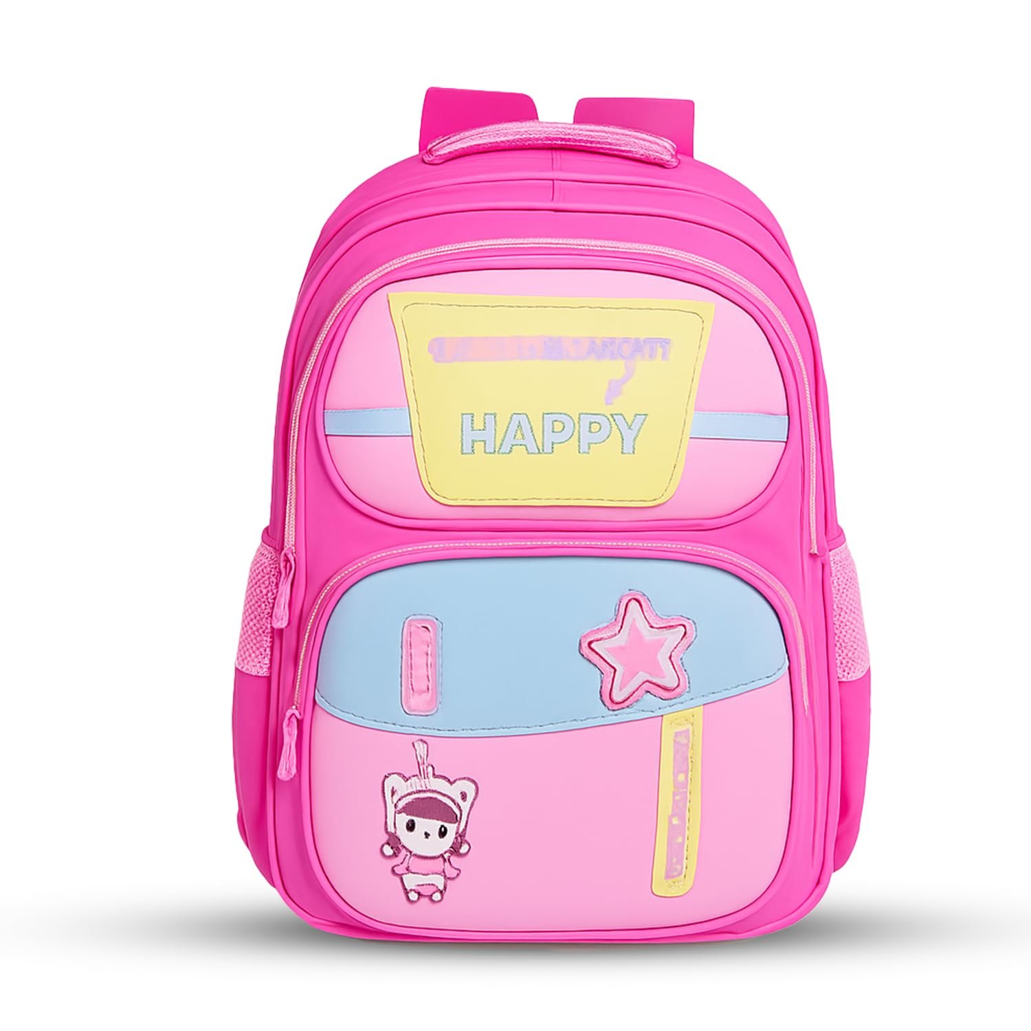 SAGEWARE 10L Kids School Bag 5–10 Years – Pink & Yellow