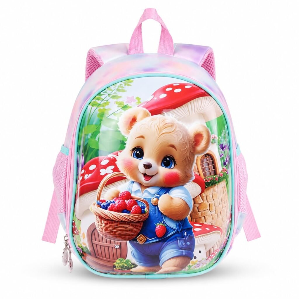 SAGEWARE EVA Hard Shell School Bag for Kids 3–8 Years – Teddy