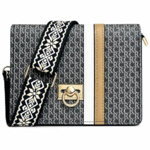 SAGEWARE Chevron Quilted Sling Bag for Women – Black